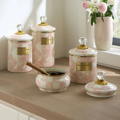 Rosy English Garden Large Canister