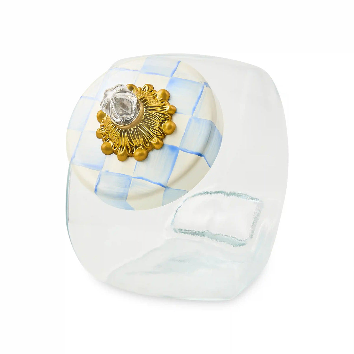 Sweets Jar with Mocha Check Lid