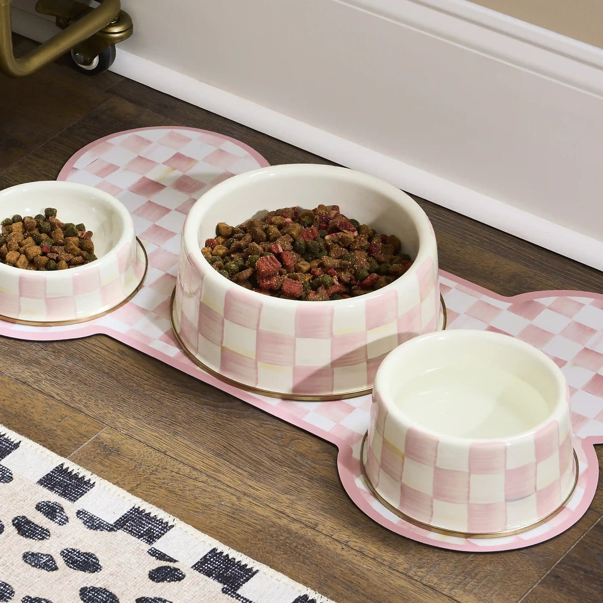 Royal Check Large Pet Dish