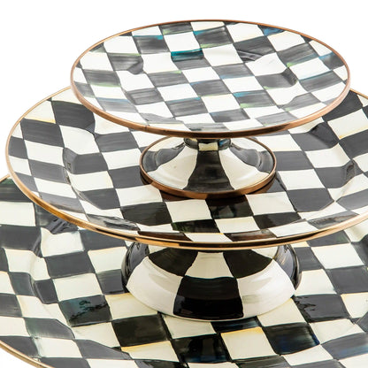 Rosy Check Large Pedestal Platter