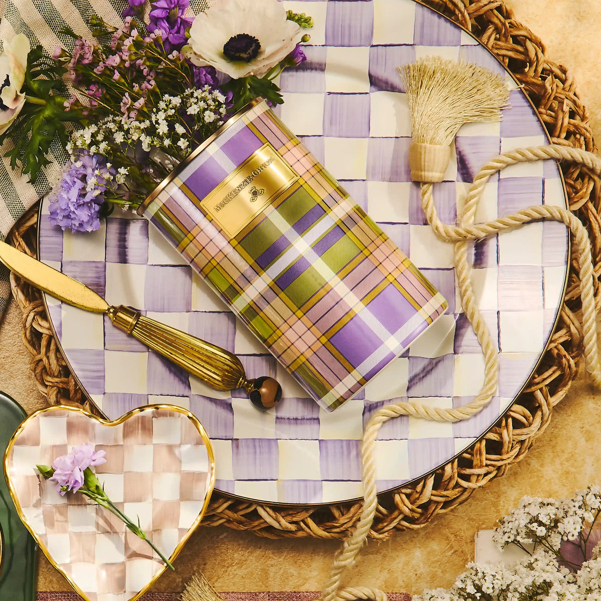Sterling Check Serving Platter