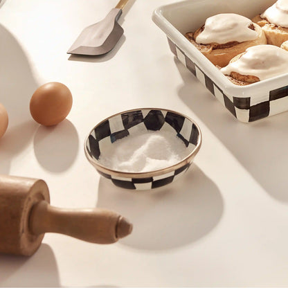 Mocha Check Relish Dish