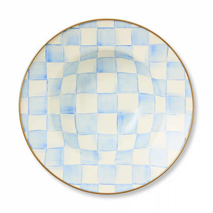 Mocha Check Serving Bowl