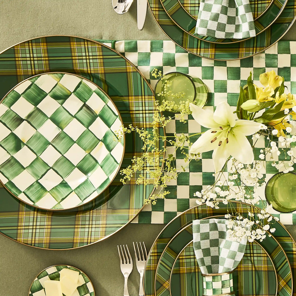 Tartan Mocha Serving Platter