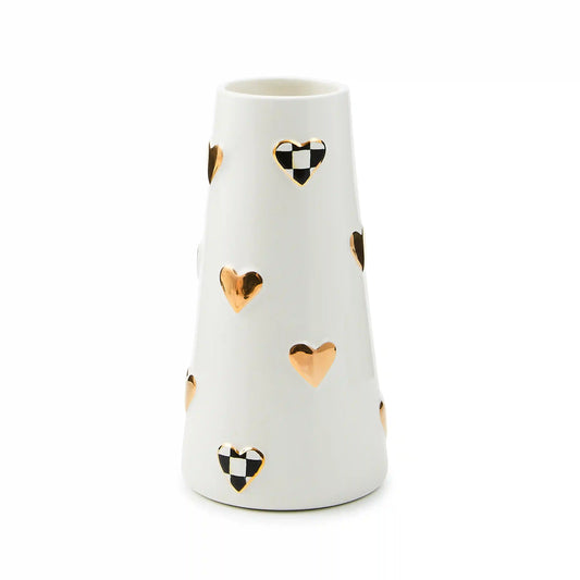 Courtly Check Tall Heart Vase