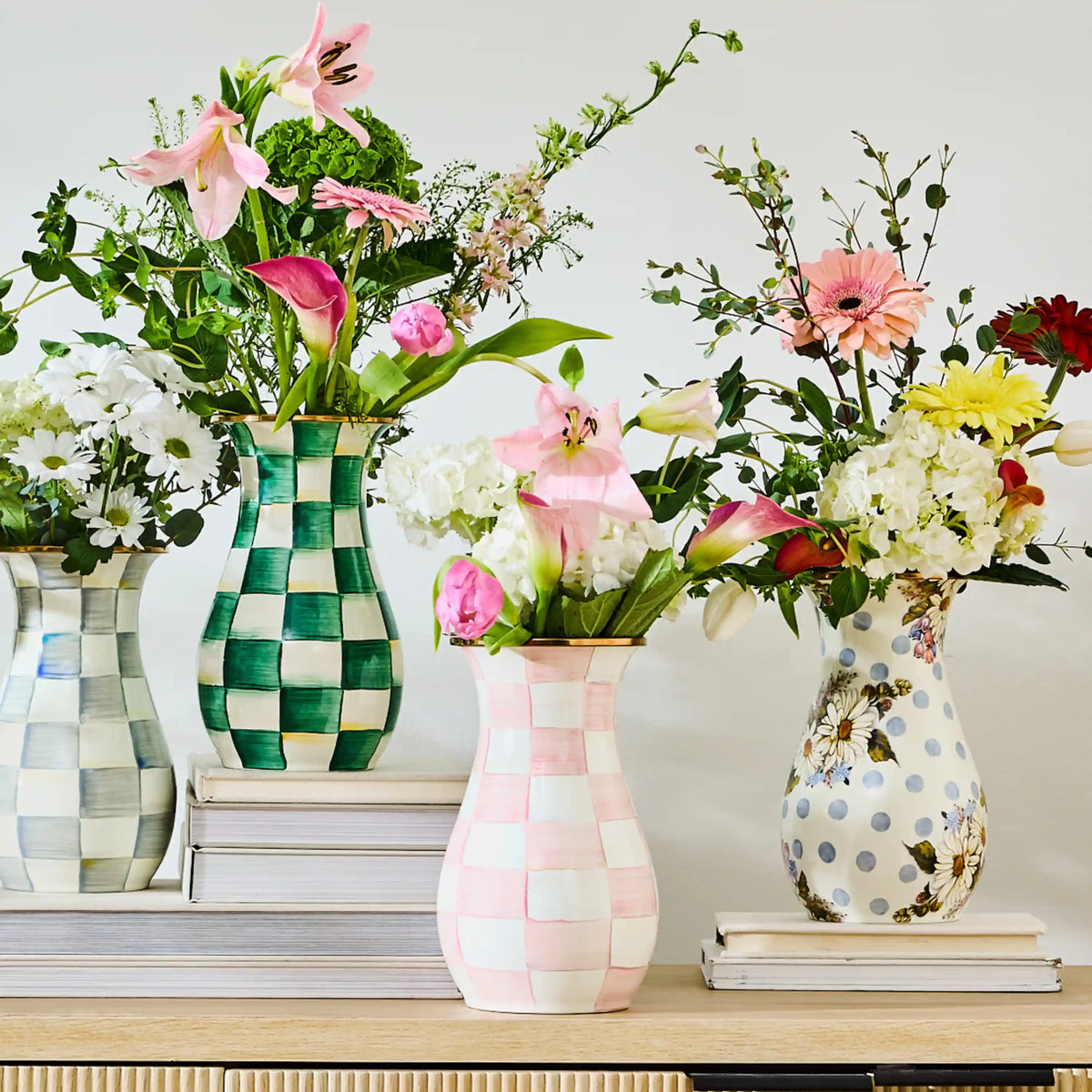 Wild Rose Slate Tall Vase