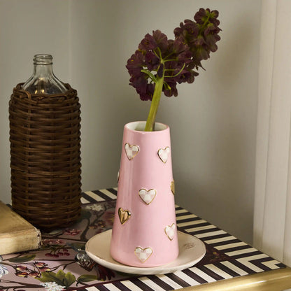 Courtly Check Short Heart Vase