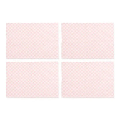 Pink Check Placemat, Set of 4