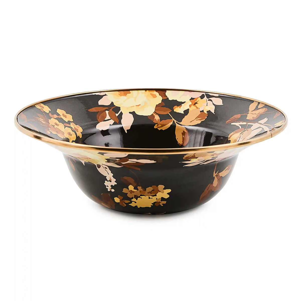White Flower Market Serving Bowl