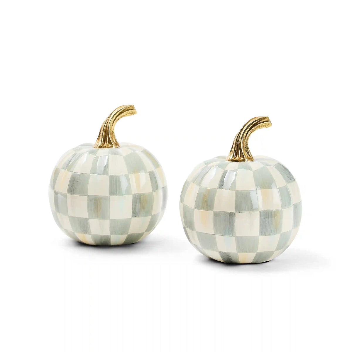Classic Courtly Check Mini Pumpkin Set of 2