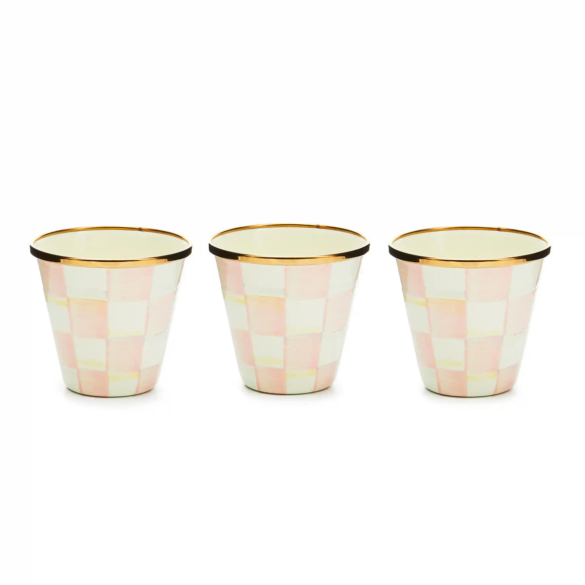 Courtly Check Herb Pots, Set of 3