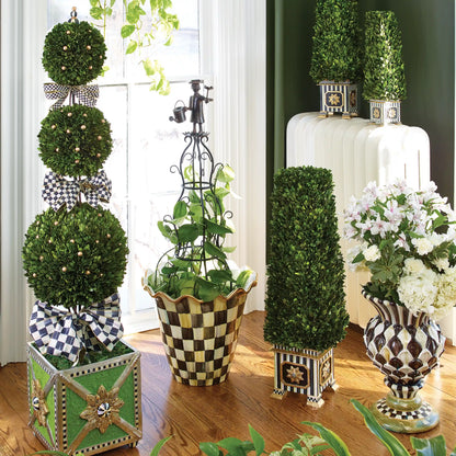 Rosy Check Ceramic Jumbo Garden Pot