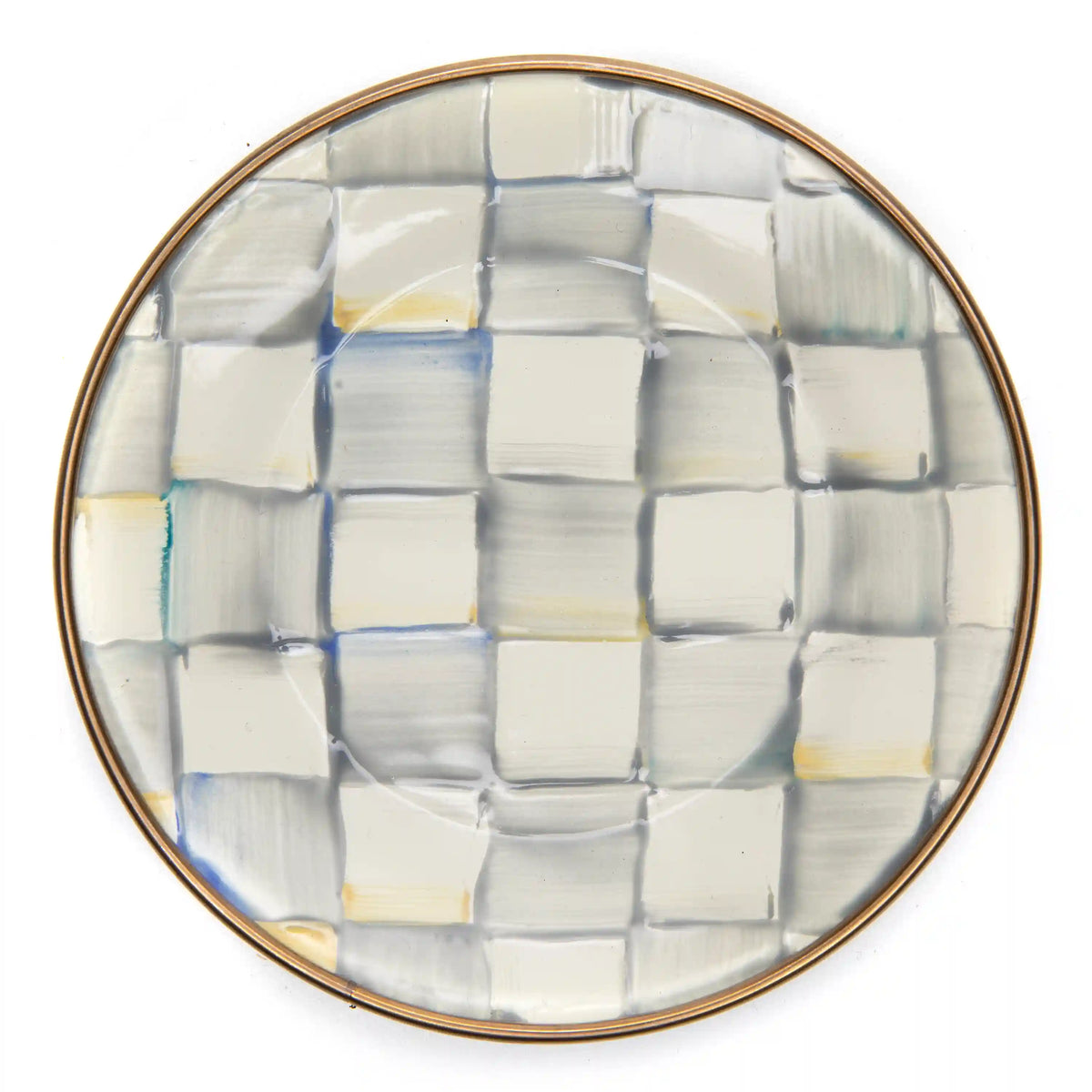 Courtly Check Appetizer Plates, Set of 4