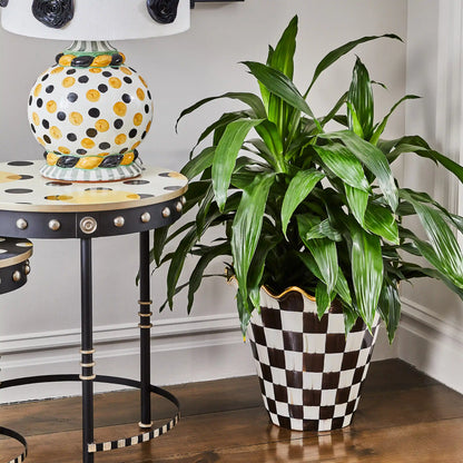 Rosy Check Ceramic Jumbo Garden Pot
