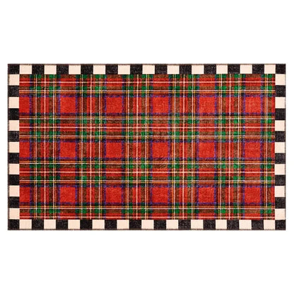 Royal Stewart Tartan Red 3' x 5' Washable Rug
