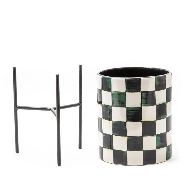 Courtly Check Tabletop Planter