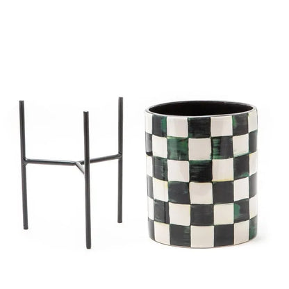 Courtly Check Tabletop Planter