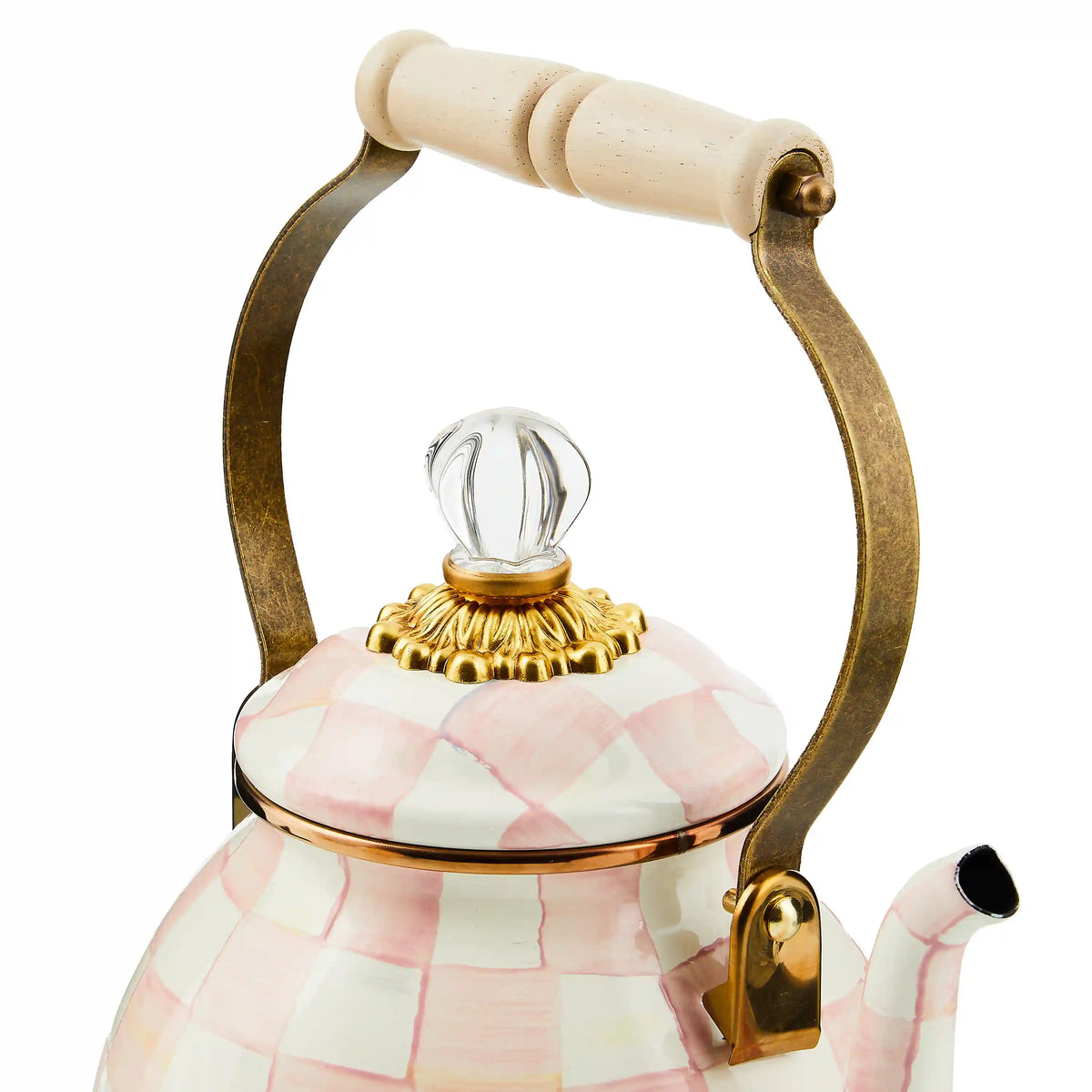 Emerald Check 3 Quart Tea Kettle