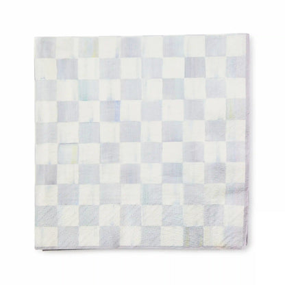 Rosy Check Dinner Paper Napkins