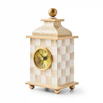 Royal Check Desk Clock