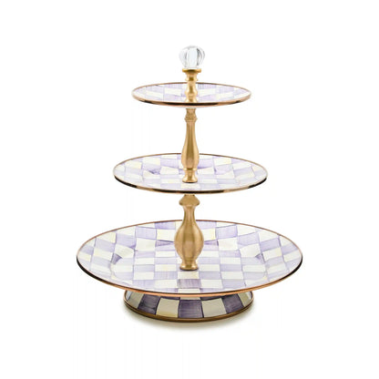 Royal Check Two Tier Sweet Stand