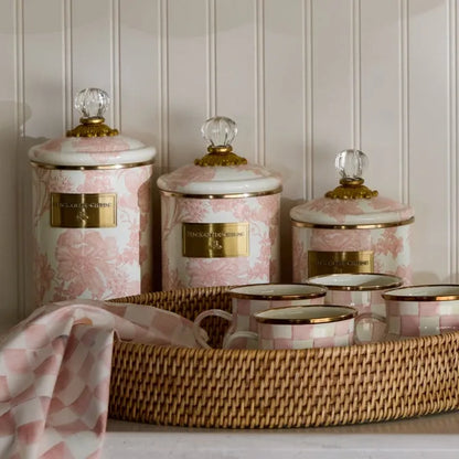 Rosy English Garden Large Canister