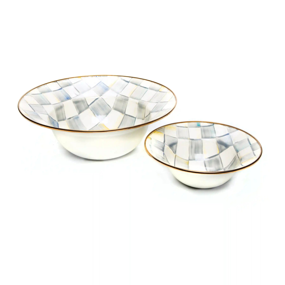 Rosy Check Serving Bowl
