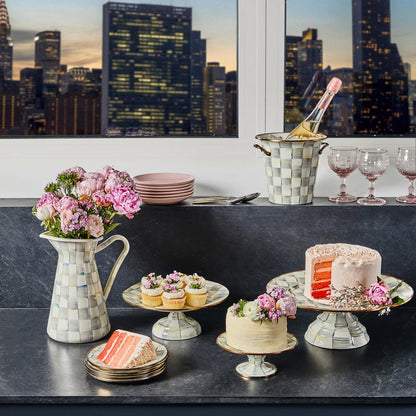 Courtly Check Large Pedestal Platter