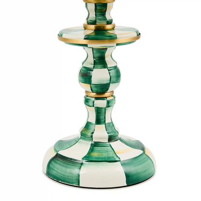 Royal Check Candlestick Lamp