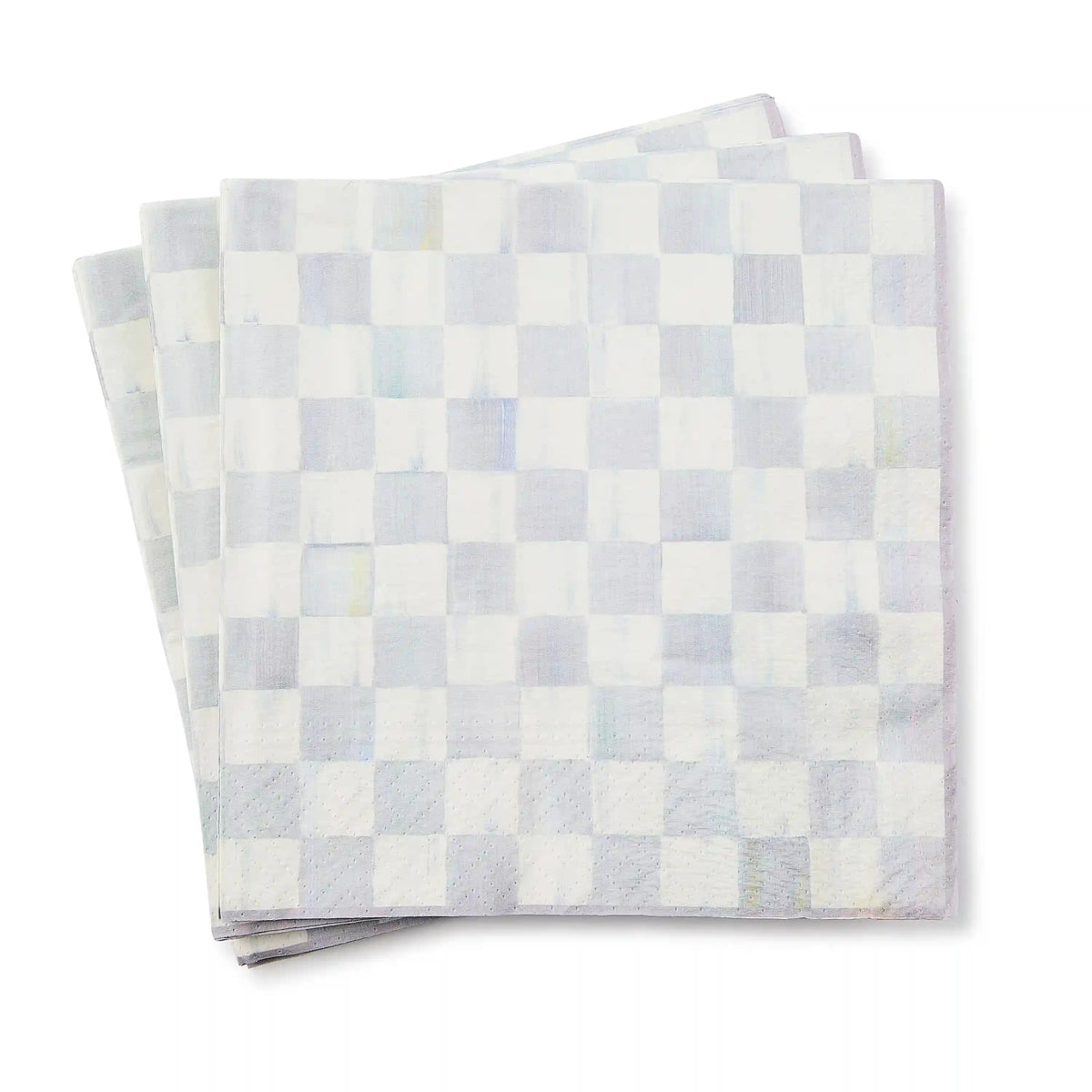 Mocha Check Dinner Paper Napkins