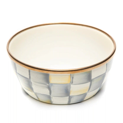 Violet Check Pinch Bowl