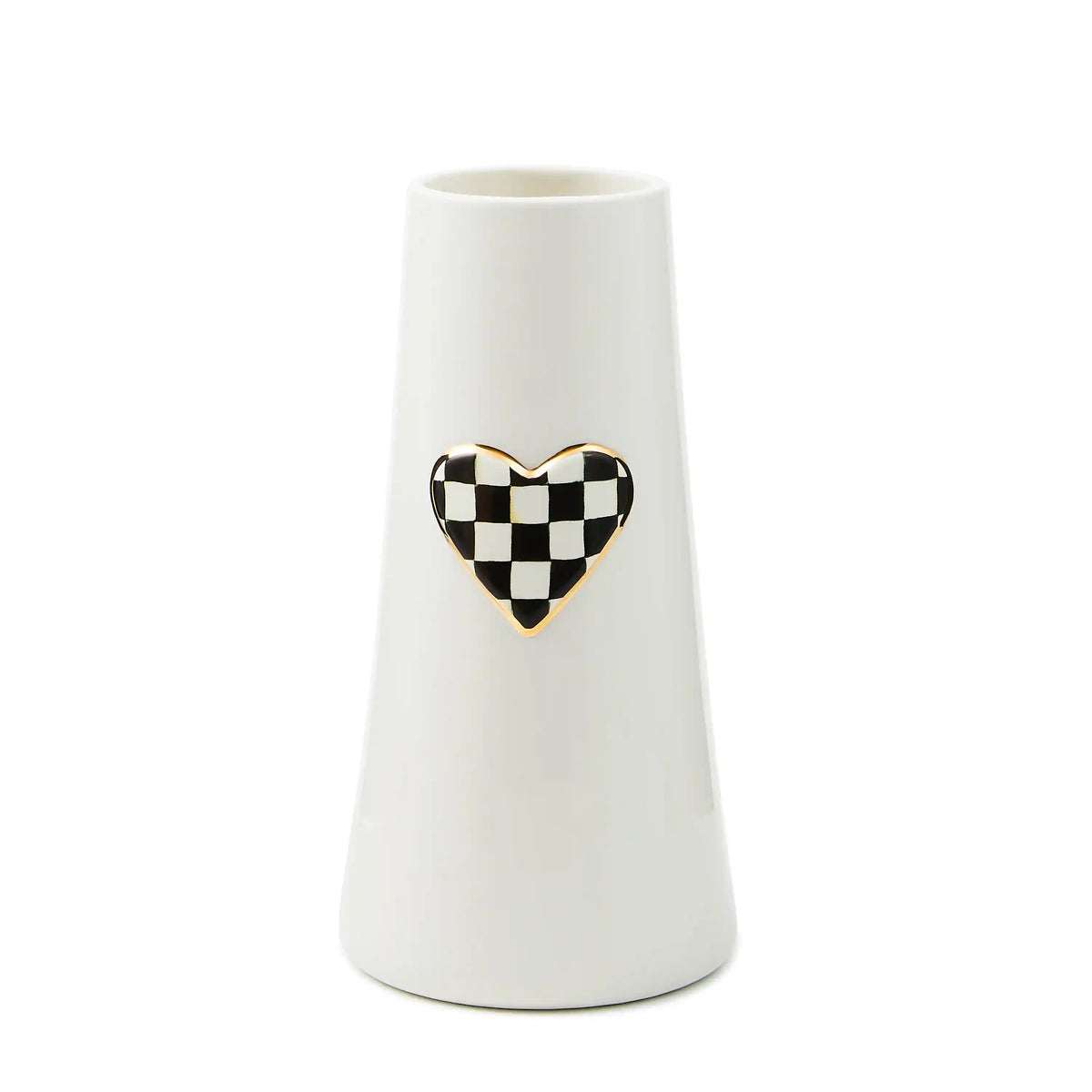 Courtly Check Short Heart Vase
