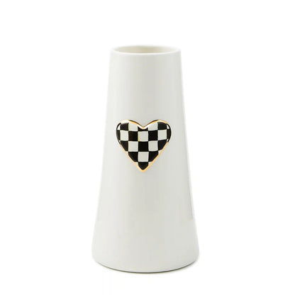 Courtly Check Short Heart Vase