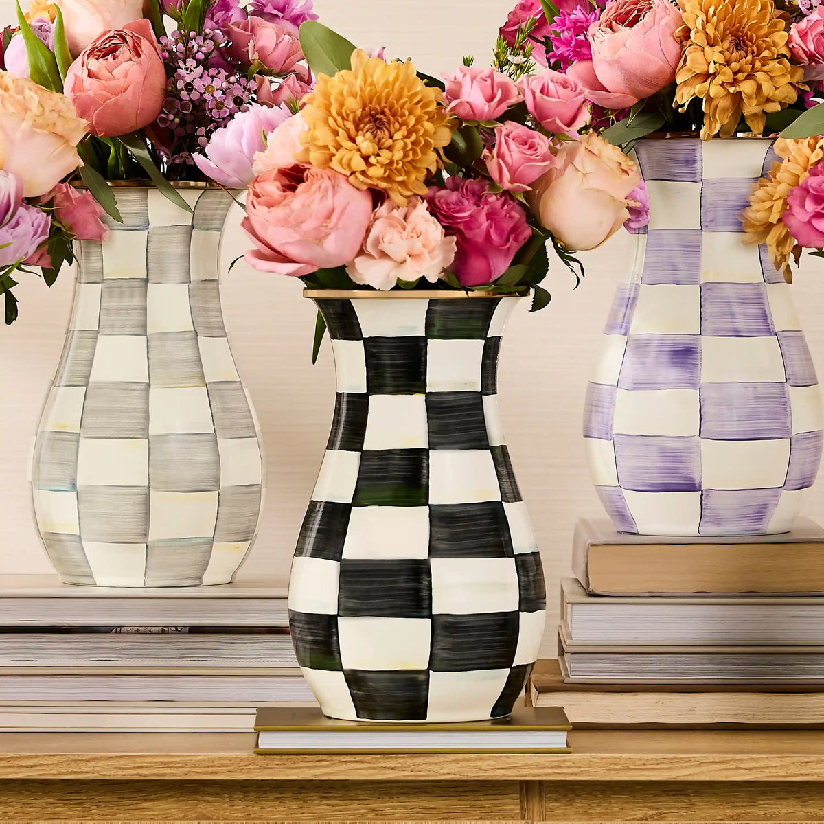 Wild Rose White Tall Vase
