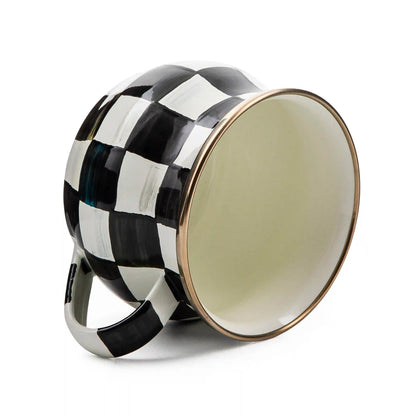 Violet Check Saucer