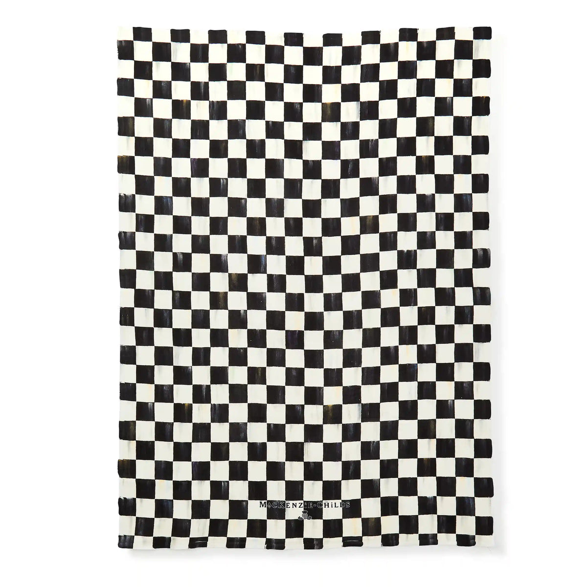 Rosy Check Dish Towel