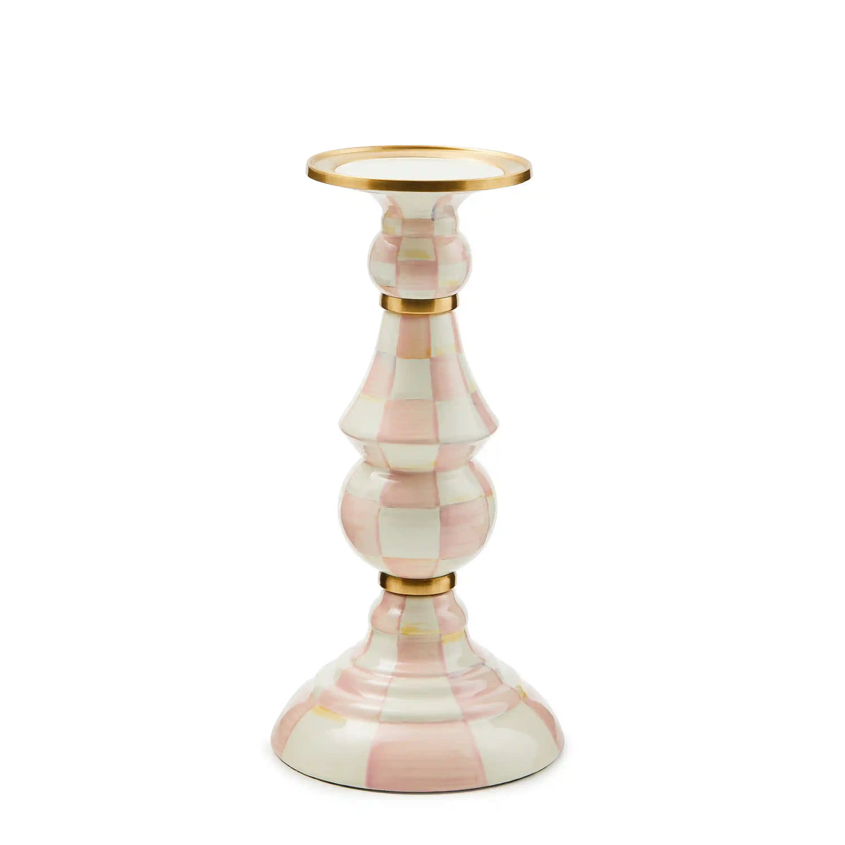 Sky Check Large Pillar Candlestick