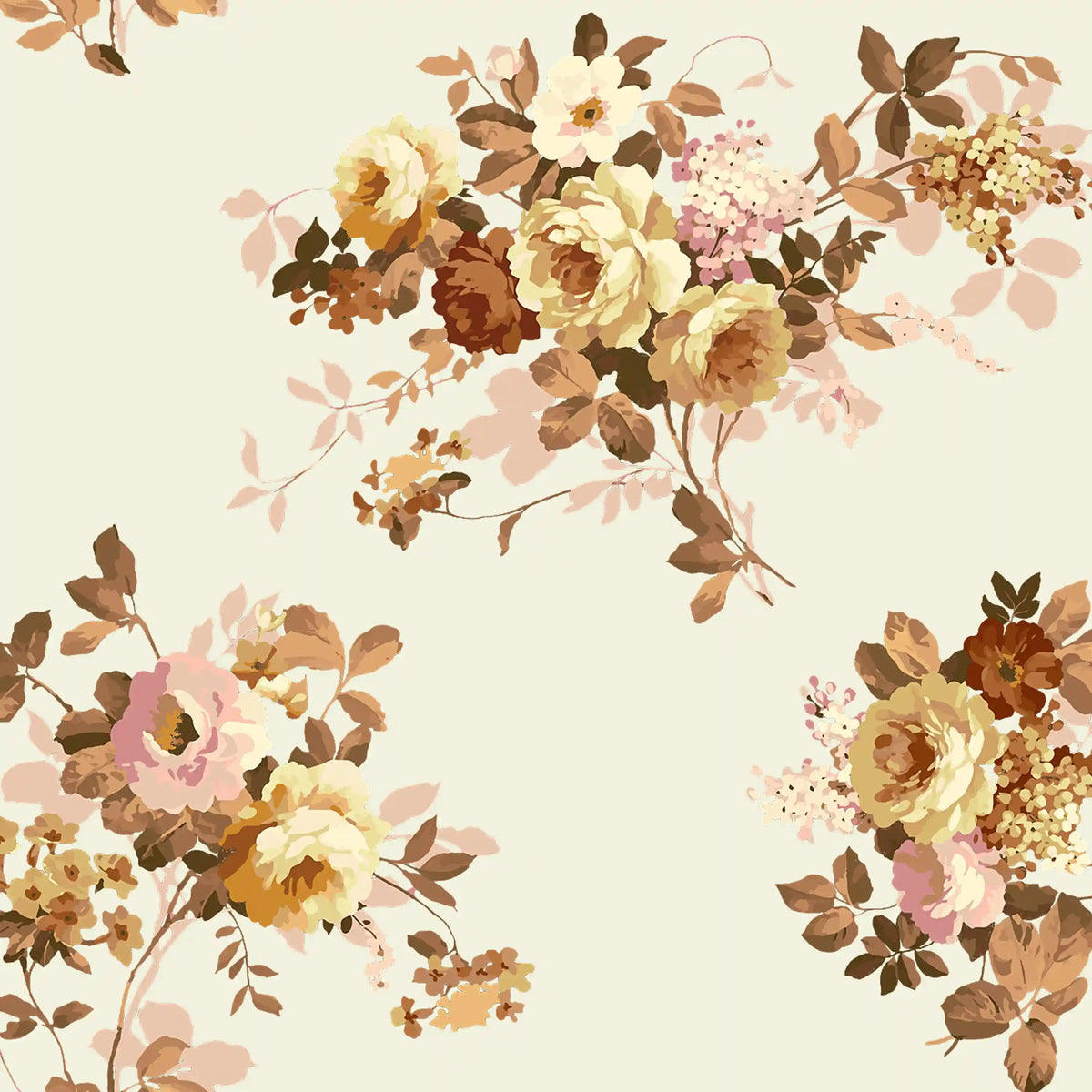 Courtly Flower Market Peel & Stick Wallpaper