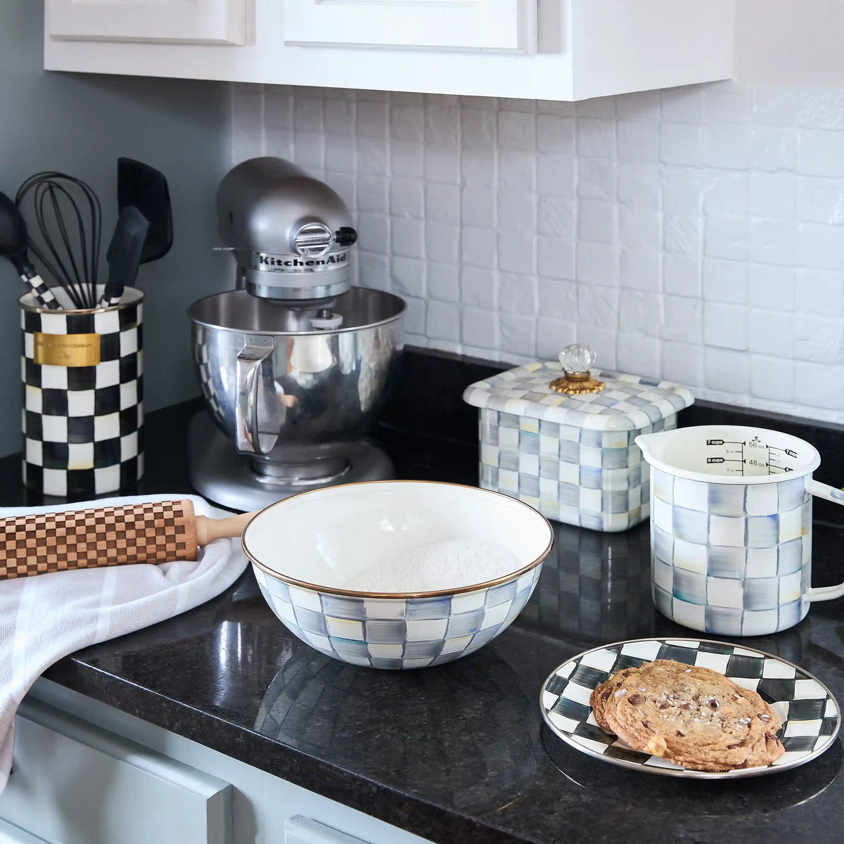 Courtly Check Recipe Box