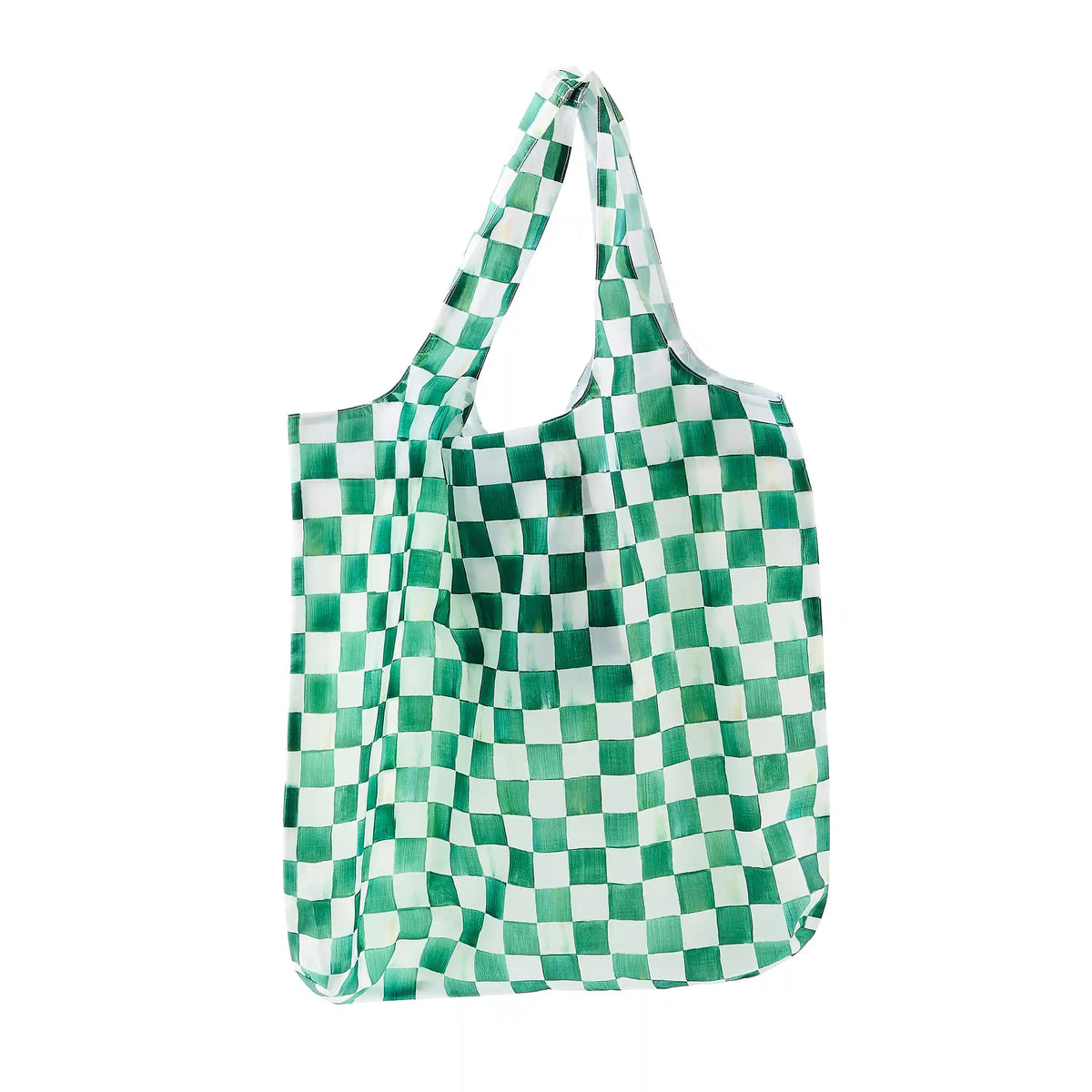 Mocha Check To Go Tote