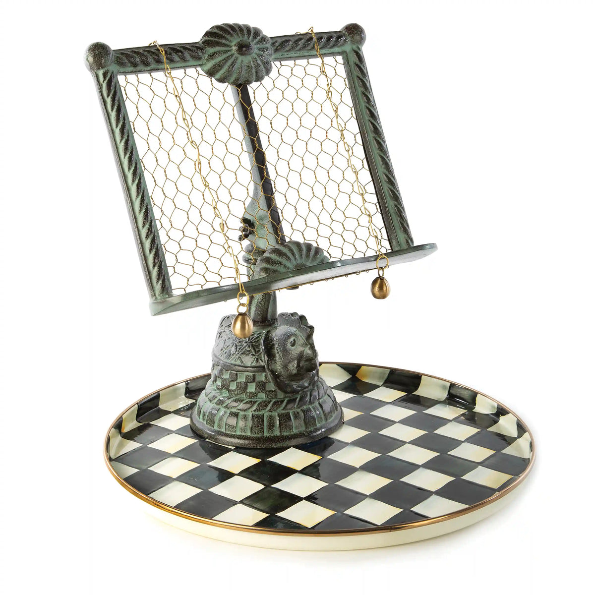 Royal Check Round Tray