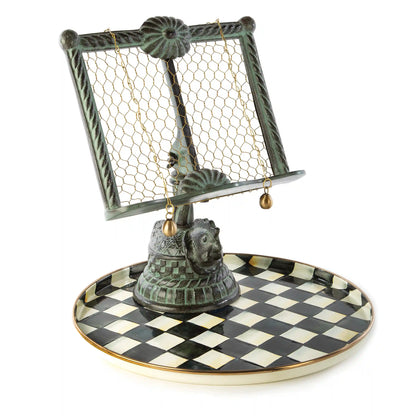 Courtly Check Round Tray