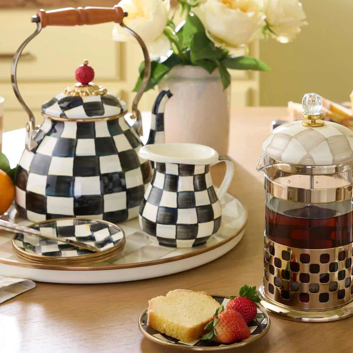 Sterling Check Creamer