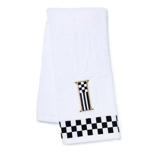Monogram "I" Check Hand Towel