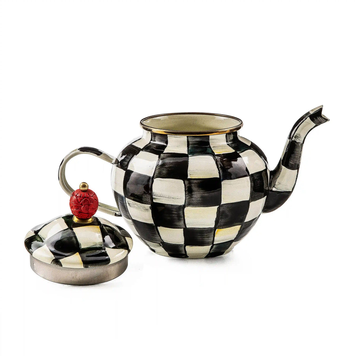 Sky Check 4 Cup Teapot