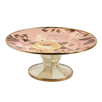 White Flower Market Mini Pedestal Platter