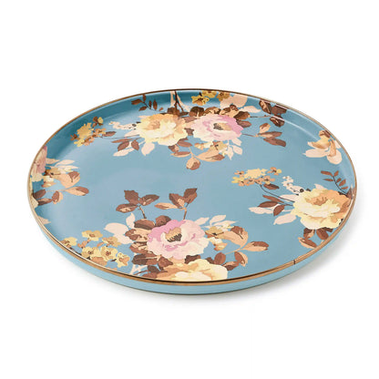 Wild Rose Slate Round Tray