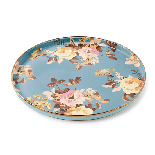 Wild Rose Mauve Round Tray