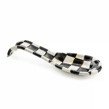Violet Check Spoon Rest