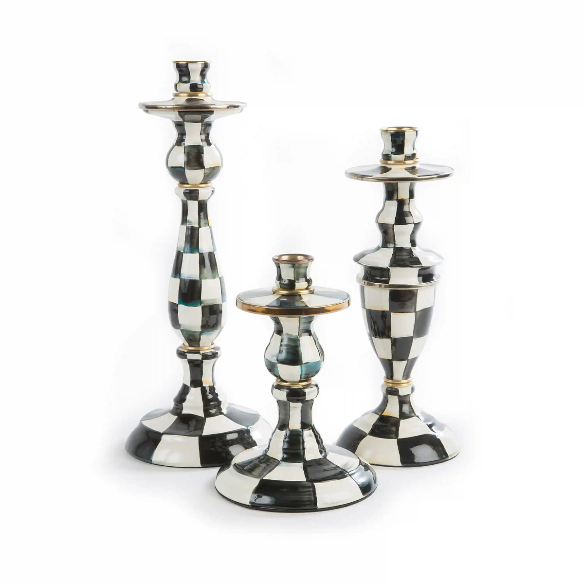 Sky Check Medium Candlestick